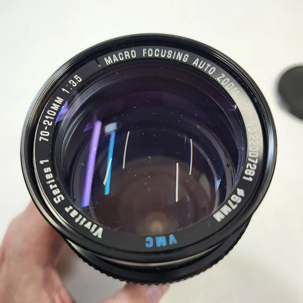 Vivitar 70-210mm f3.5 VMC Series 1 Macro Focusing Auto Zoom Lens Canon FD VTG